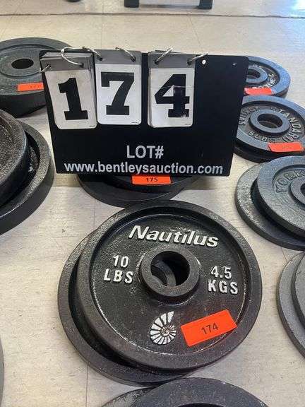 Poids Vintage Big Klu 10 Lb (4,5 Kg) - Fonte Gaufrée Pour Musculation