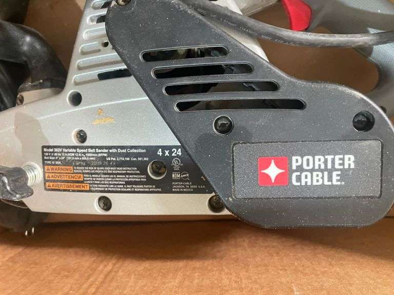 PORTERCABLE 362V VARIABLE SPEED BELT SANDER Bentley & Associates, LLC
