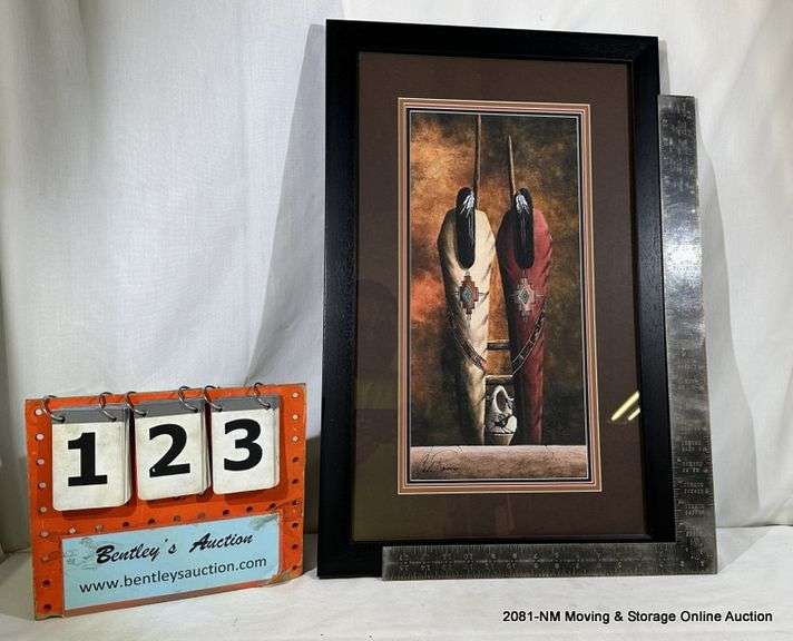 FRAMED ART WORK, 17" X 27" USED, AS IS Bentley & Associates, LLC