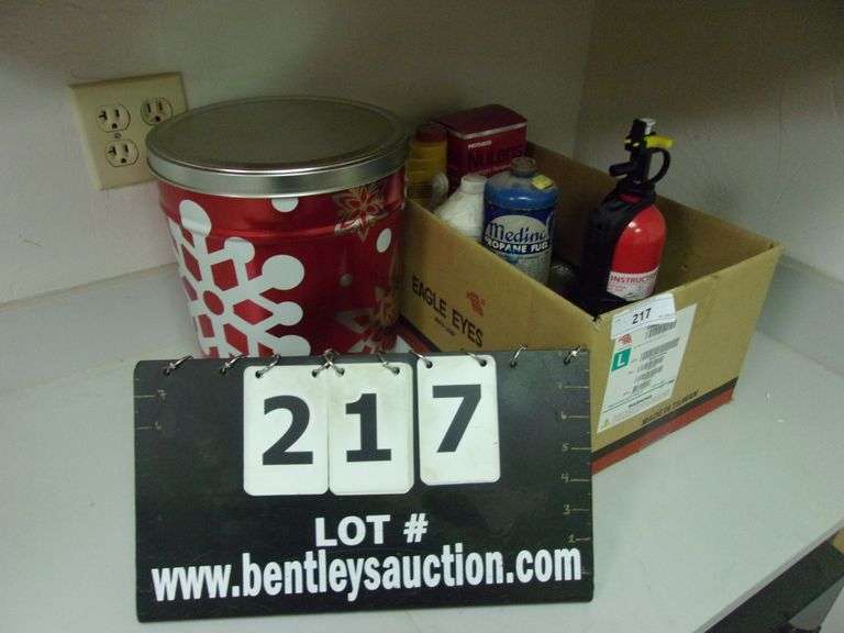 BOX FIRE EXTINGUISHER, PROPANE FUEL TANK, HEAD LIGHTS Bentley