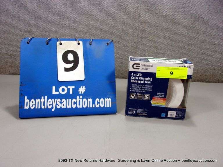 COMMERCIAL ELECTRIC 4" LED COLOR CHANGING RECESSED TRIM Bentley