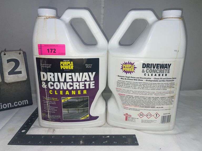 (2) PURPLE POWER DRIVEWAY CONCRETE CLEANER Bentley & Associates, LLC