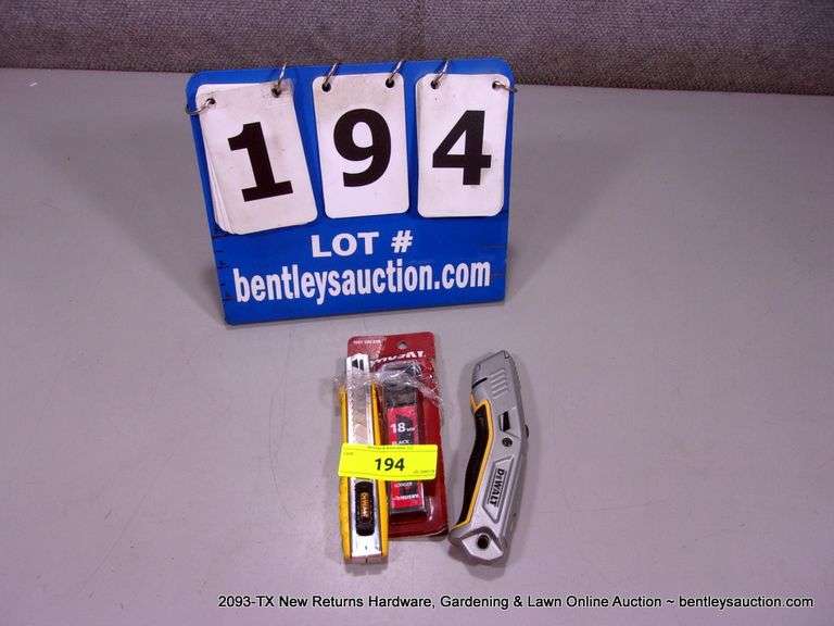 LOT 2 DEWALT BOX CUTTERS & HUSKY BOX CUTTER Bentley & Associates, LLC