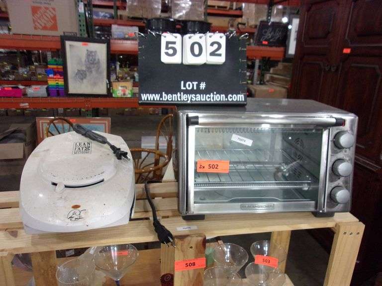 BLACK & DECKER COUNTERTOP OVEN &, FOREMAN LEAN, MEAN FAT