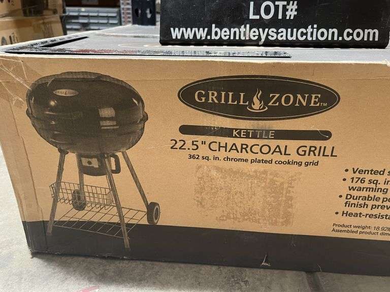 GRILL ZONE 22.5" CHARCOAL GRILL Bentley & Associates, LLC
