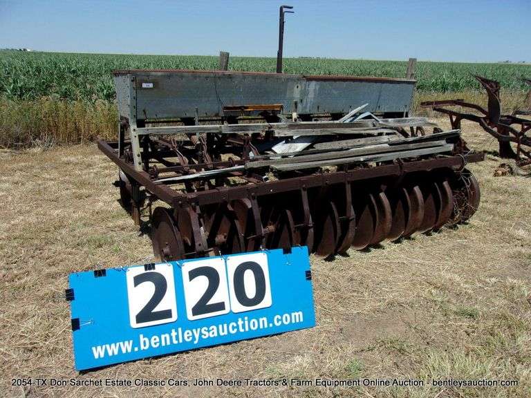 ANTIQUE DEMPSTER 8ROW PULL SEED DRILL Bentley & Associates, LLC
