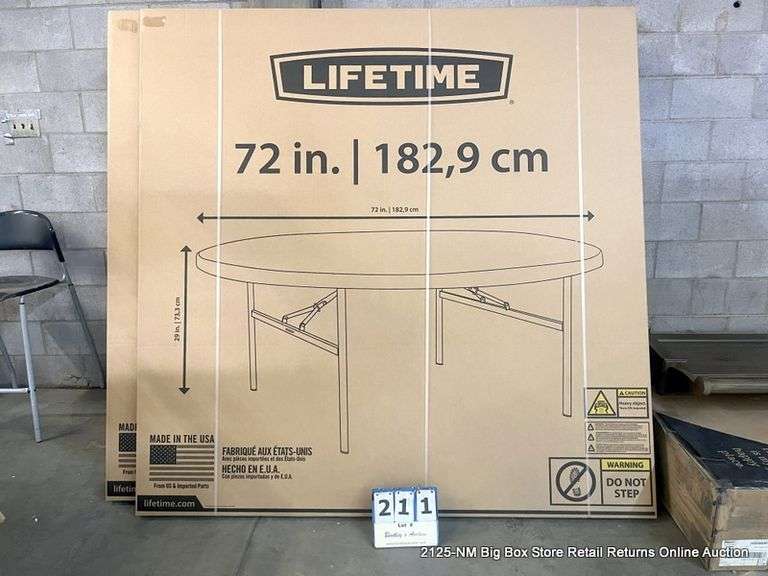 LIFETIME ROUND TABLE 72" Bentley & Associates, LLC