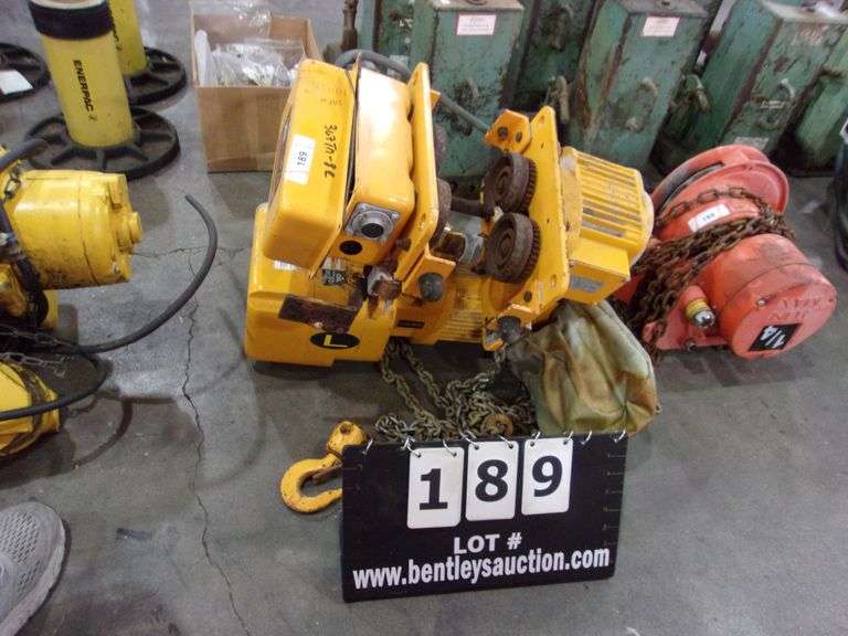 HARRINGTON 1/2 TON BRIDGE CRANE CHAIN HOISTELECTRIC Bentley