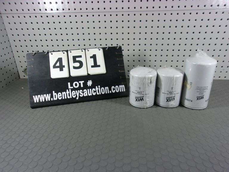(2) WIX OIL FILTERS MODEL 51806 & (1) WIX COOLANT FILTER MODEL 24074