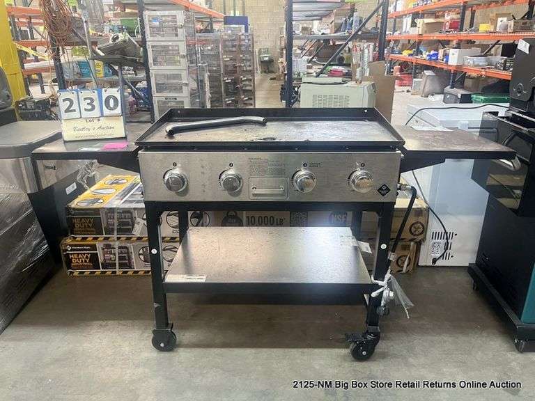 MEMBER'S MARK 4BURNER OUTDOOR GAS GRIDDLE GR2298901MM02 USED ITEM