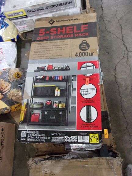 MEMBERS MARK 5- SHELF DEEP STORAGE RACK - Bentley & Associates, LLC