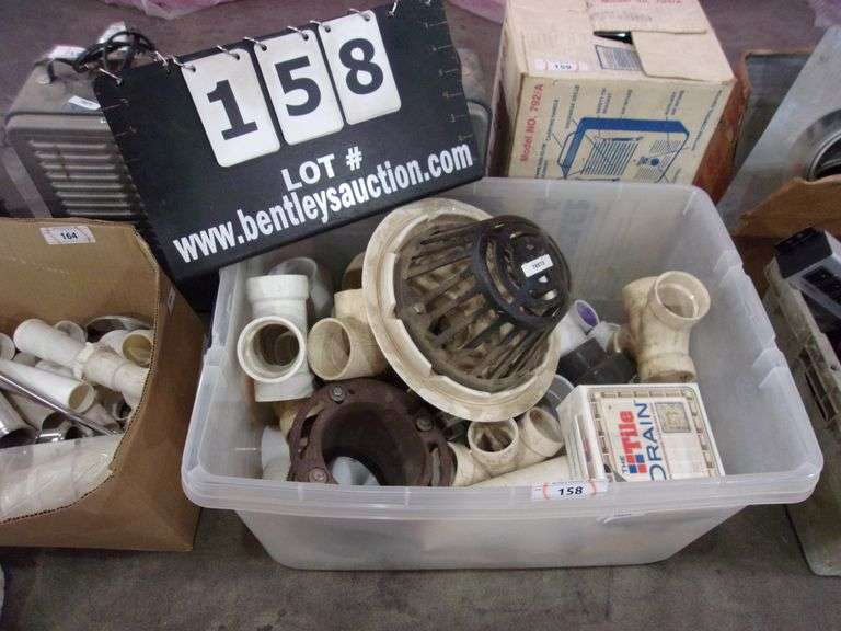 TUB ASSORTED PVC ELBOWS, T'S, TILE DRAIN, SEALS Bentley & Associates