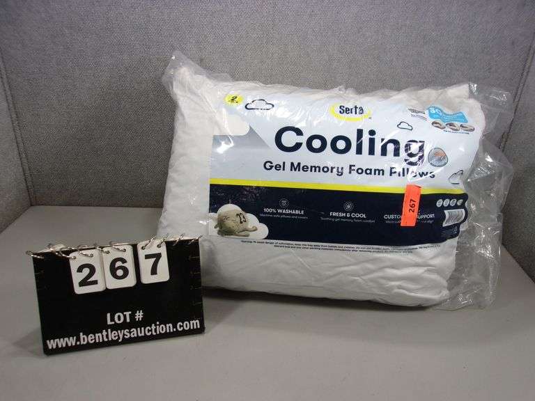 SERTA COOLING GEL MEMORY FOAM PILLOWS (2) Bentley & Associates, LLC