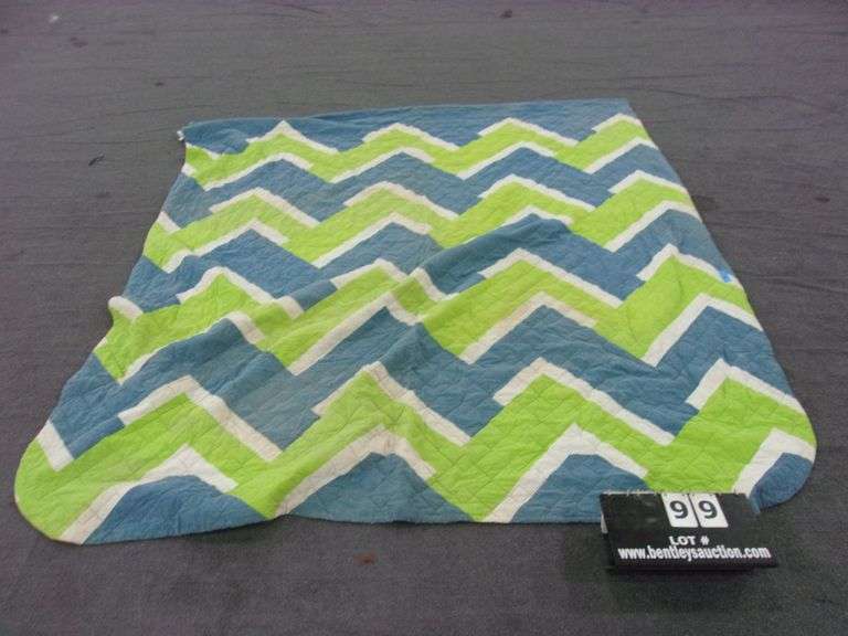 BLUE/WHITE/GREEN BLANKET Bentley & Associates, LLC