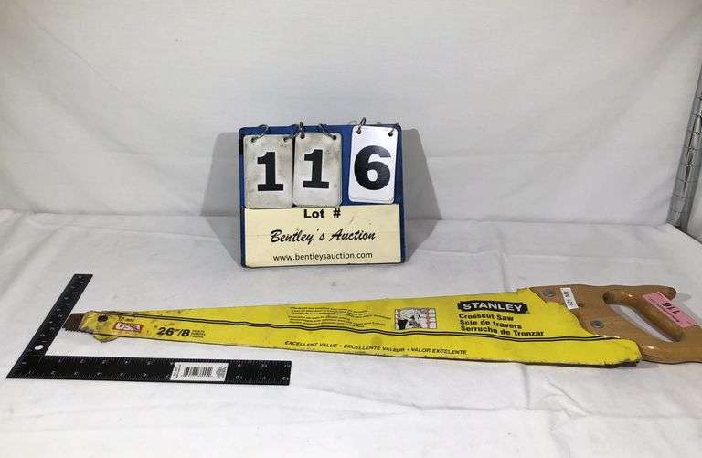 STANLEY CROSSCUT HAND SAW, 26" Bentley & Associates, LLC