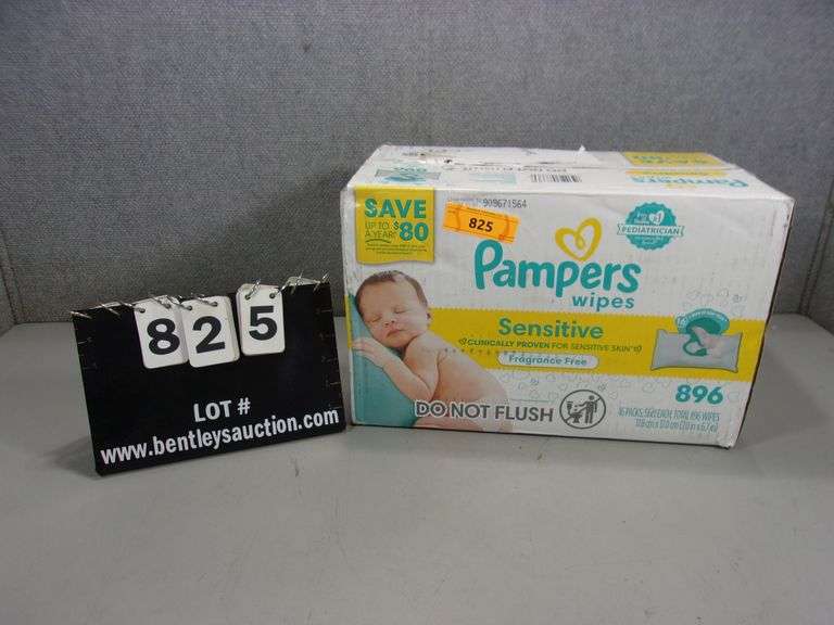 PAMPERS SENSITIVE WIPES BABY WIPES - 896 COUNT - Bentley & Associates, LLC