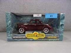 ERTL American Muscle 1/18 – Ford Coupé 1940 Street Rod Bleue, Occasion Sans Boîte