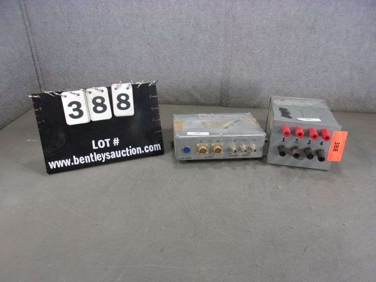 LOT (2) CUSTOM POWER RELAY CONNECTOR BOXES Bentley & Associates, LLC