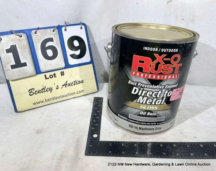 XO RUST DIRECT TO METAL GLOSS OIL BASE XO15 MACHINERY GRAY PAINT 1