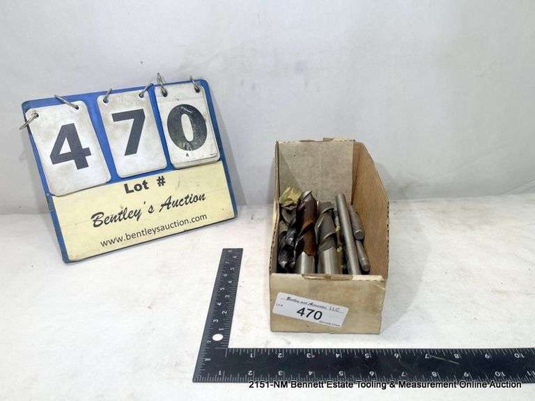 BOX ASSORTED REAMERS & DRILL BITS Bentley & Associates, LLC