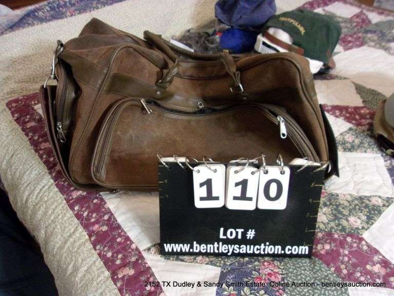 "BOEHRINGER INGELHEIM" BROWN LEATHER DUFFLE BAG Bentley & Associates, LLC