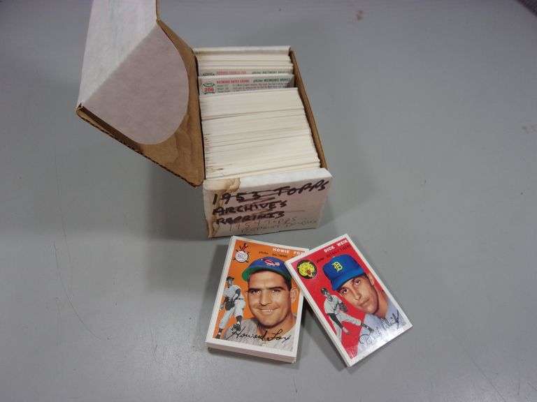 BOX 1954 TOPPS REPRINT DOUBLES BASEBALL CARDS Bentley & Associates, LLC