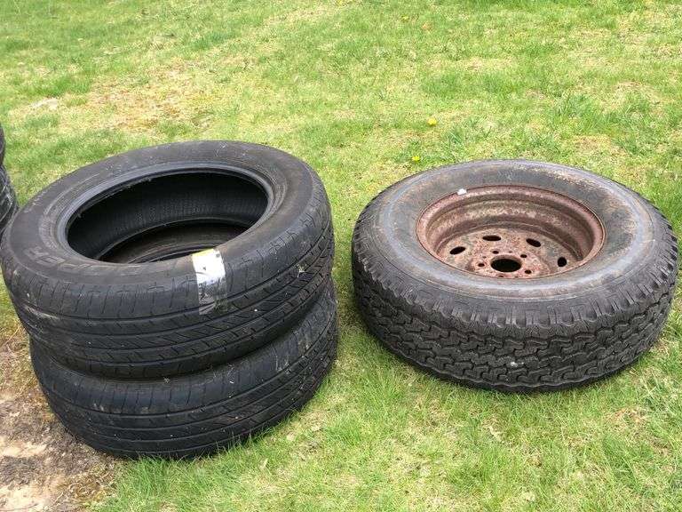 Set/2 GLS Touring 205/65 R16 and full size spare tire for 2000 Ford