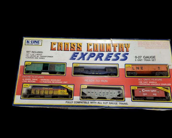 KLine Electric train set cross country Express 027 gauge 6unit train BidAssets Online Auctions