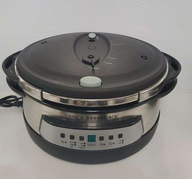 Cooks Essentials pressure cooker with digital control BidAssets