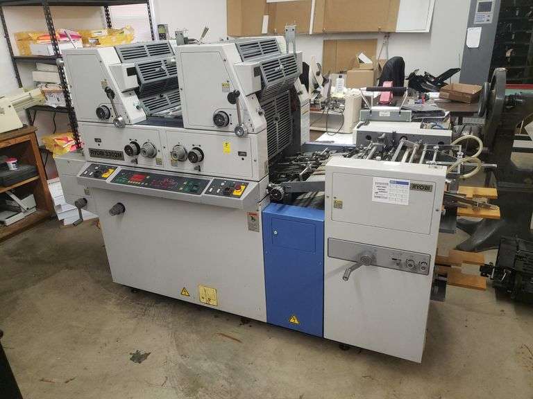 Ryobi 3302m two color printing press. 1ph 220v. Purchased new in 2000