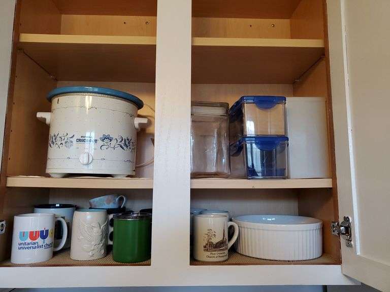 Rival crock pot, storage containers, coffee mugs BidAssets Online