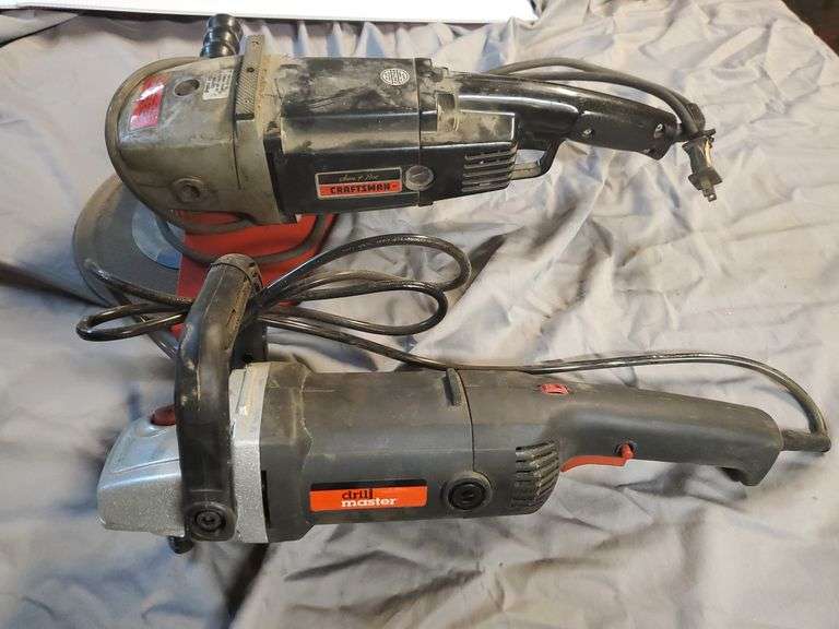 Sears Craftsman 9" sander grinder, Model 315.10580 and drilmaster 7" polisher/sander Bid