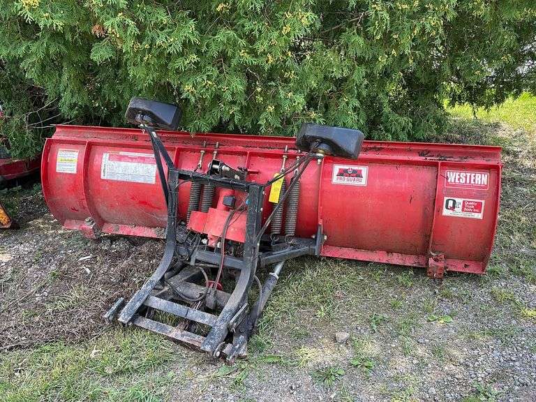 8’6” Western HD snow plow. LOCATION Stambaugh Golf Course, 202 Gypsy