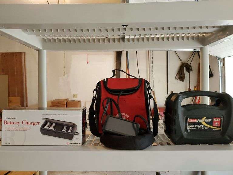 Coleman Powermate 200 watt inverter, Garmin Nuvi GPs with case, Radio