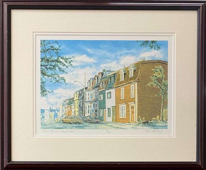 'Row Houses on Queens Road' by Tish Holland Bartlett Auctions Inc.