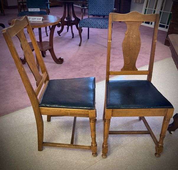 Two fiddle back chairs Bartlett Auctions Inc.