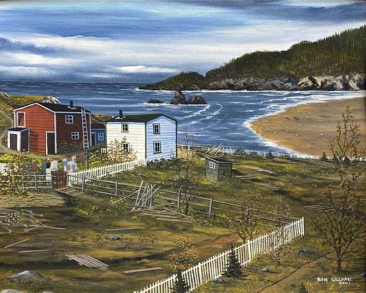 'Salmon Cove, Conception Bay, NFLD' by Ben Gillard Bartlett Auctions Inc.