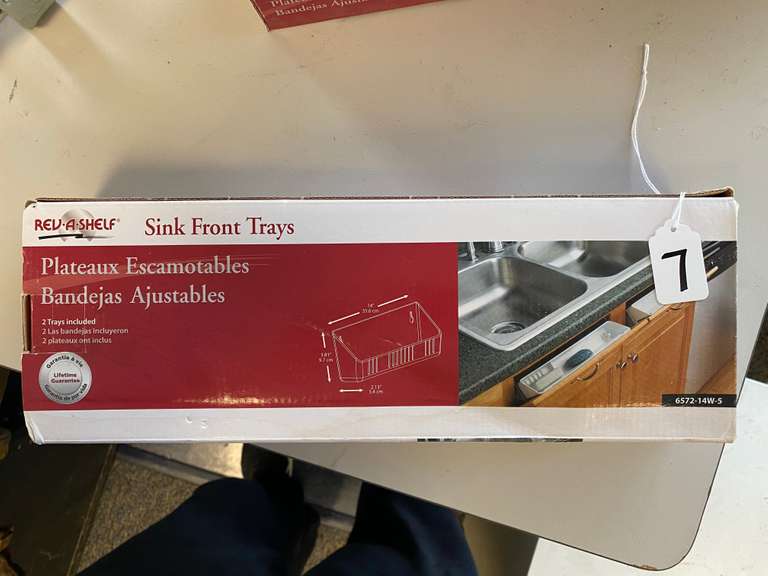 RevA Shelf Sink Front Trays Bartkus Auctioneers