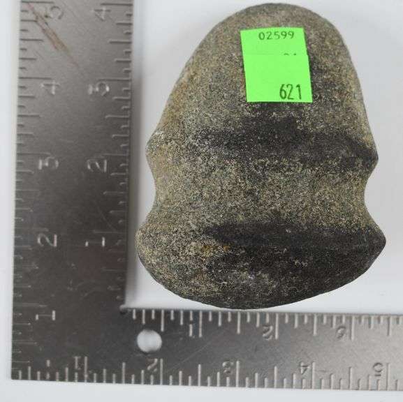 Native American Indian Grooved Axe Hammer Stone Artifact Bartkus