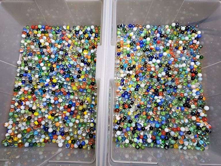 Mixed Vintage Estate Marbles Swirls Uranium UNsorted LOT