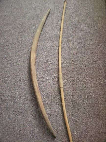 Primative Bow and Wood