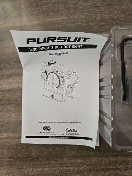 Pursuit red bot sight 1x20