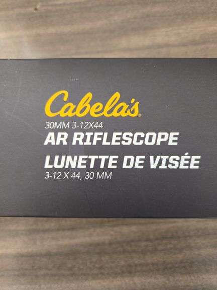 Cabelas 30mm 3-12x44 AR rifle scope