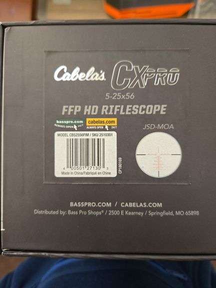 Cabelas cx pro 5-25x56 ffp HD rifle scope