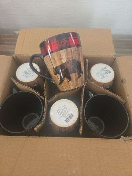 6 White River Baer Mugs