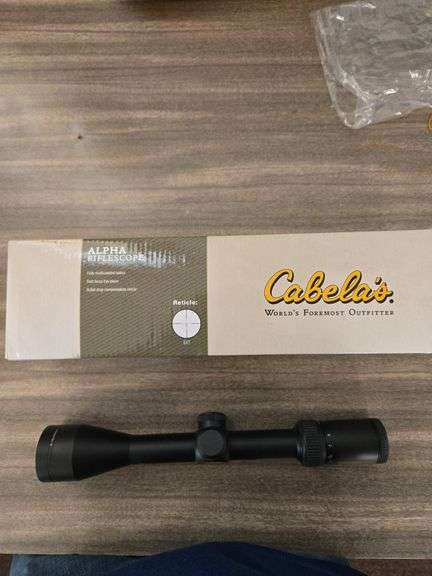 Cabelas alpha rifle scope 3-12x40