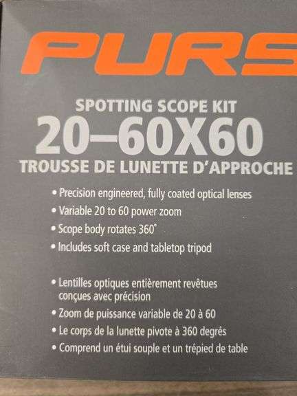 Pursuit 20-60x60 spotting scope kit