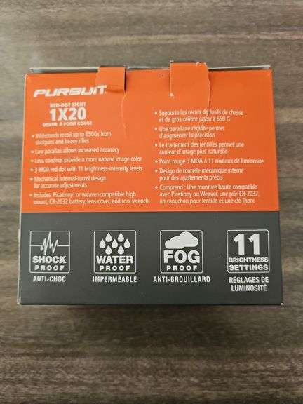 Pursuit red bot sight 1x20