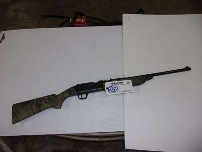 Pellet gun and clay targets Backes Commercial Auctioneers