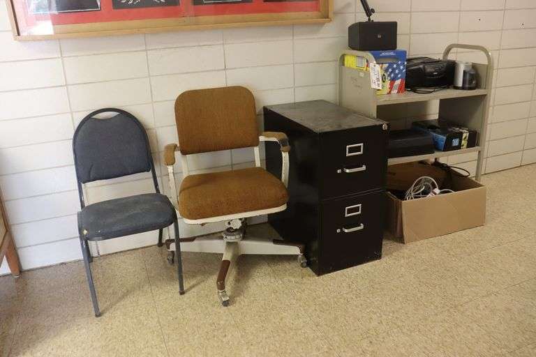 All to go assorted chairs, file library cart & more Backes
